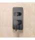 Conjunto de duche Monocomando Encastrado no teto AREZZO Black gun metal