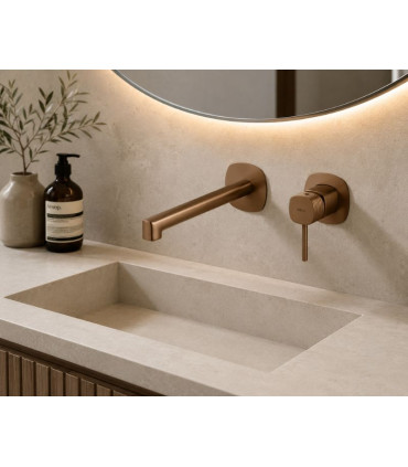 Torneira de encastrar para lavatório FIRENZE Ouro rosa