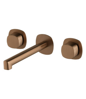 Torneira Duplo comando para encastrar FIRENZE Ouro rosa
